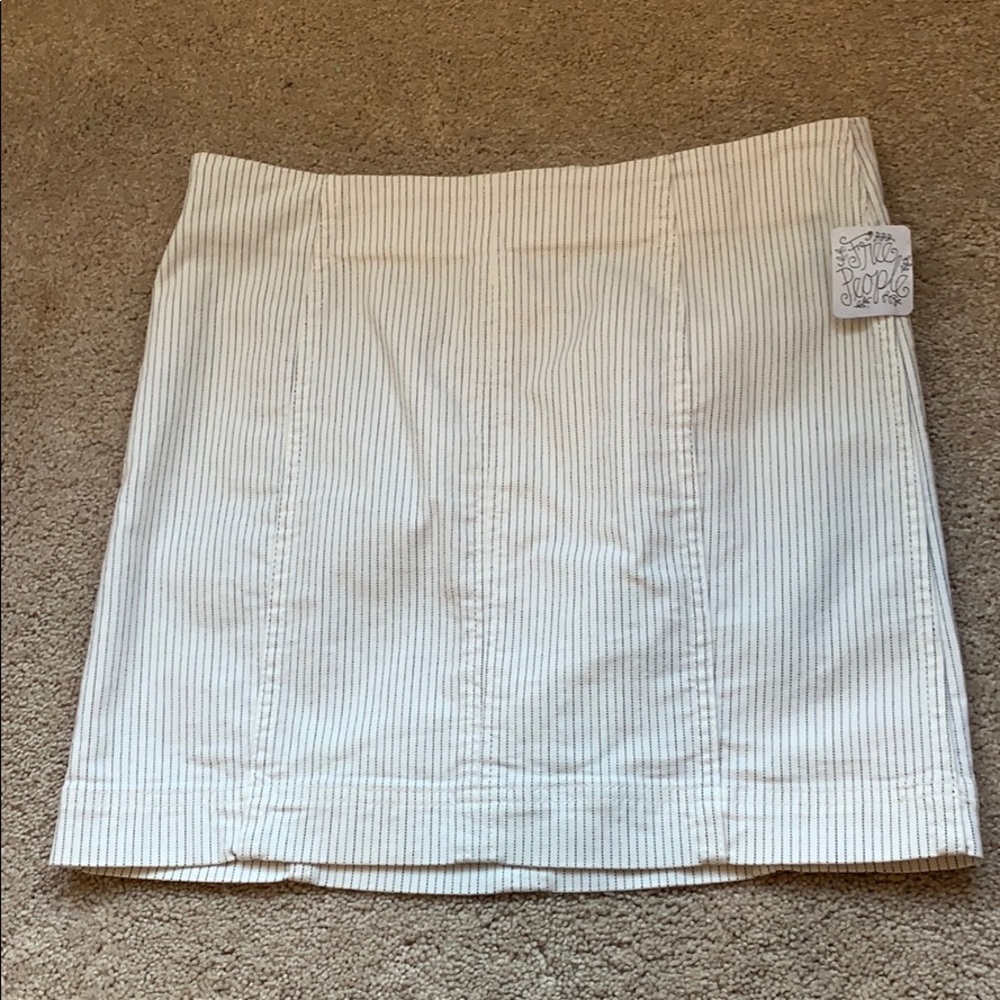 Striped mini skirt